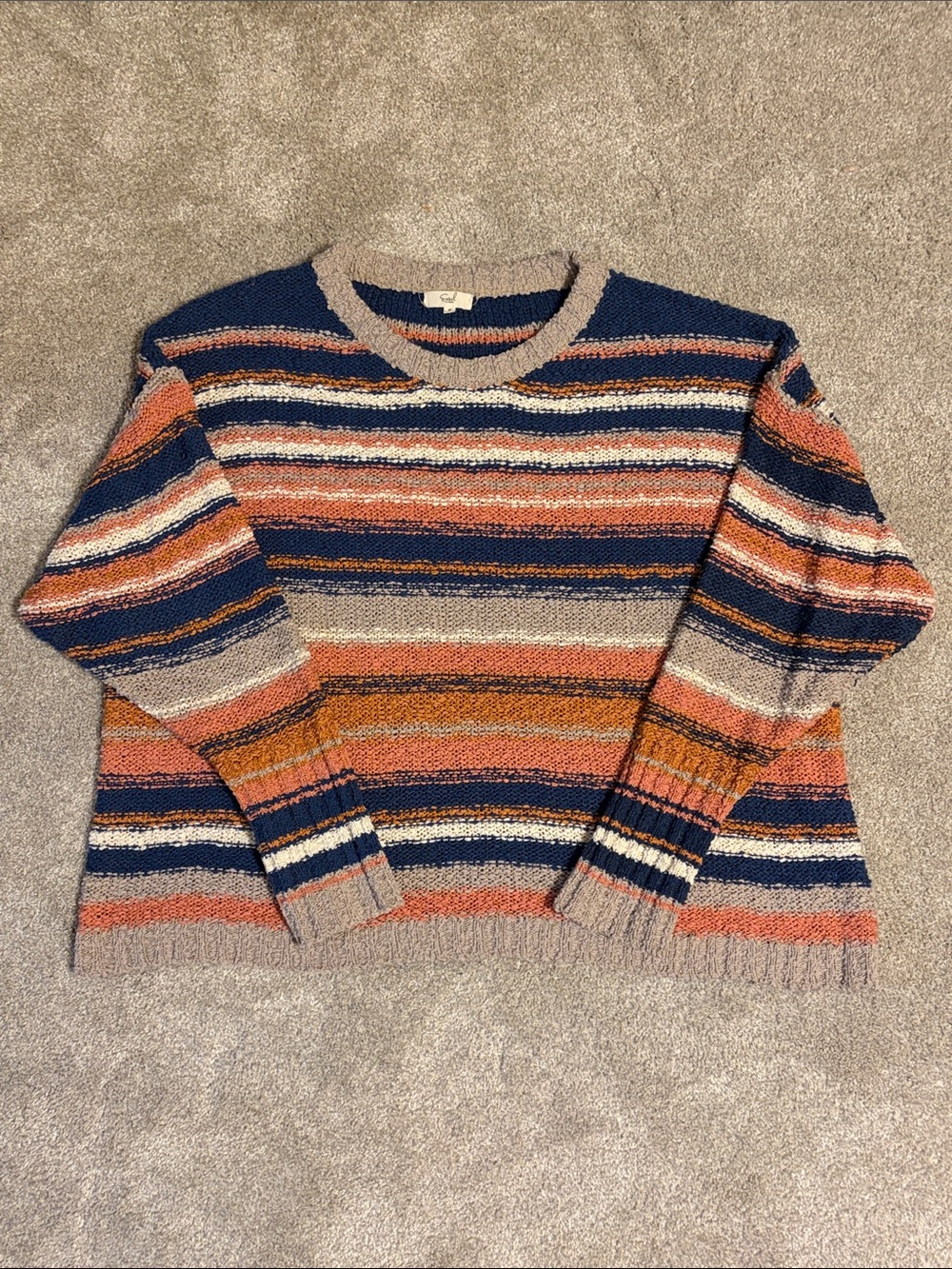 Striped Multicolor Crewneck Sweater